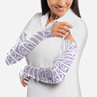 Purple New Zealand Puhoro Maori Tattoo Arm Sleeves