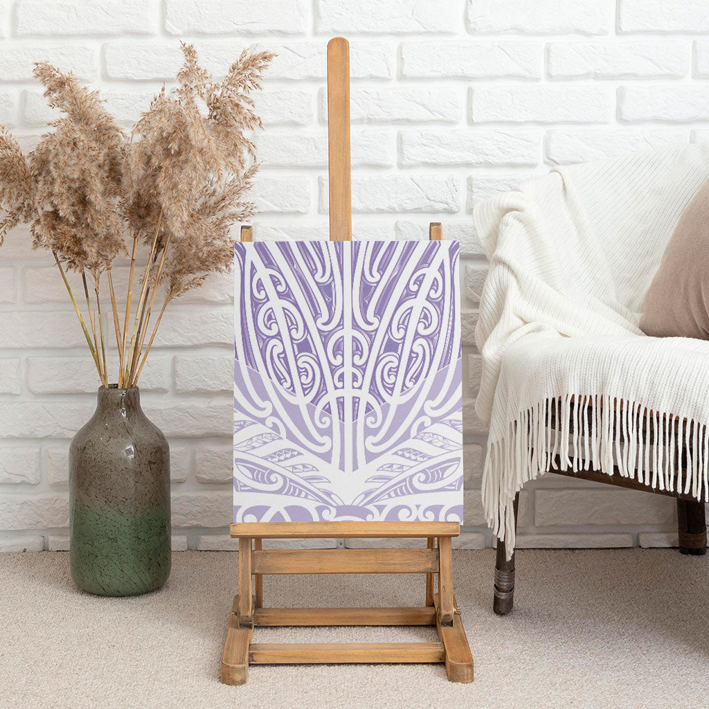 Purple New Zealand Puhoro Maori Tattoo Canvas Wall Art