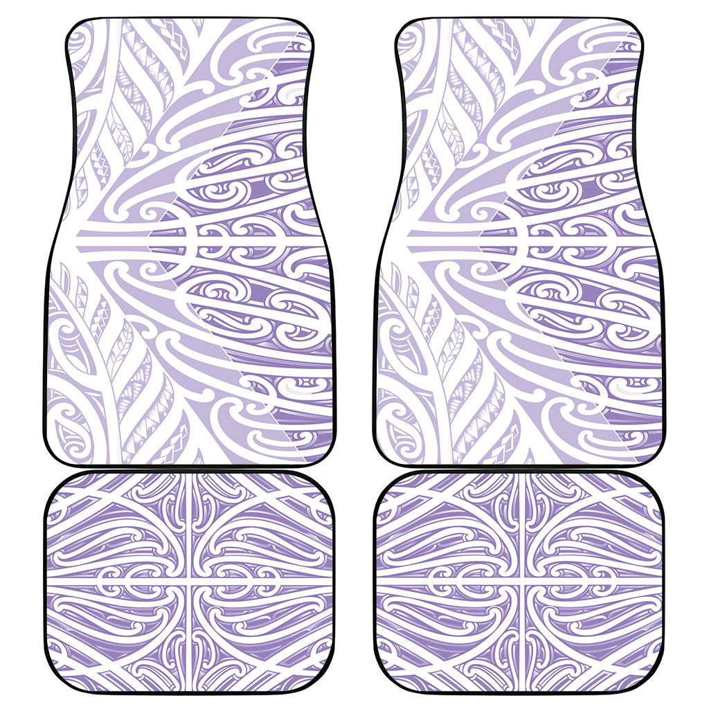 Purple New Zealand Puhoro Maori Tattoo Car Mats