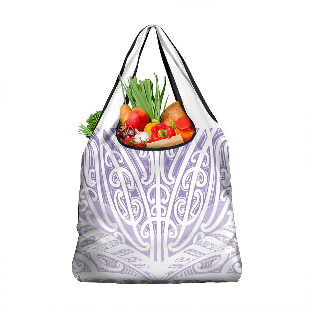 Purple New Zealand Puhoro Maori Tattoo Grocery Bag LT14 1-pack One Size Purple - Polynesian Pride