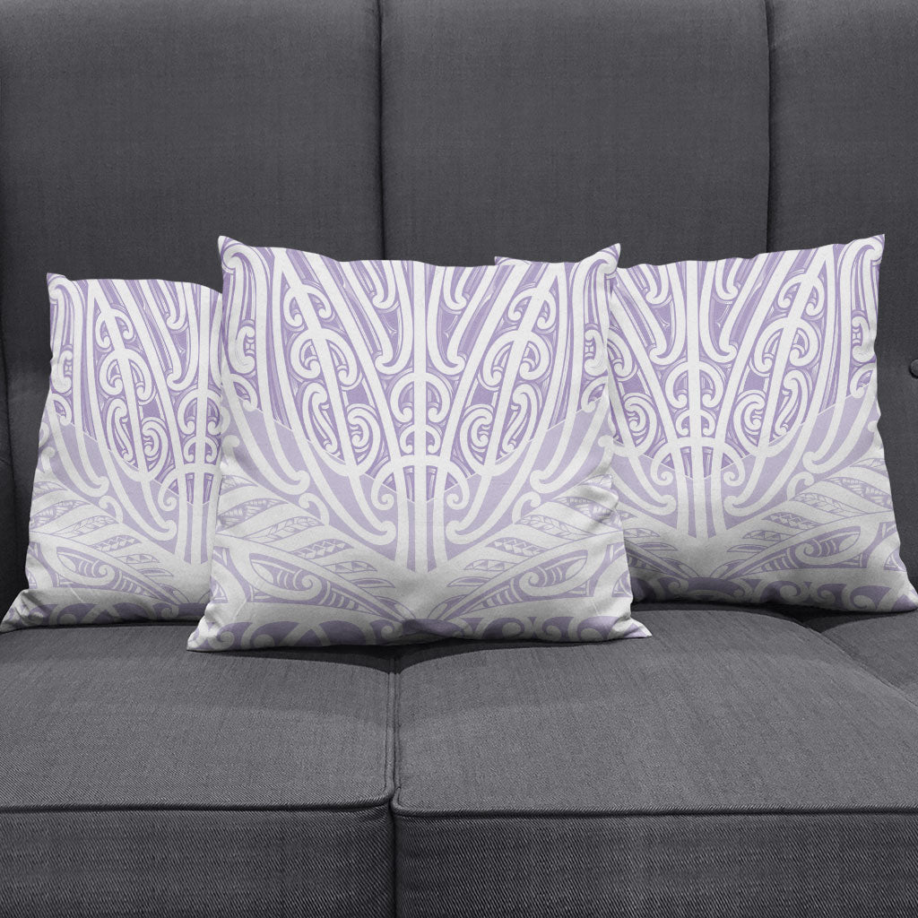 Purple New Zealand Puhoro Maori Tattoo Pillow Cover