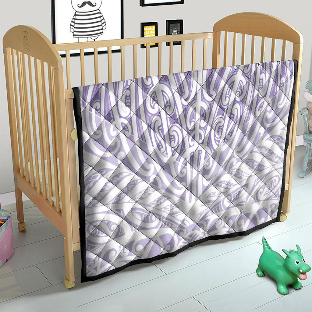 Purple New Zealand Puhoro Maori Tattoo Quilt