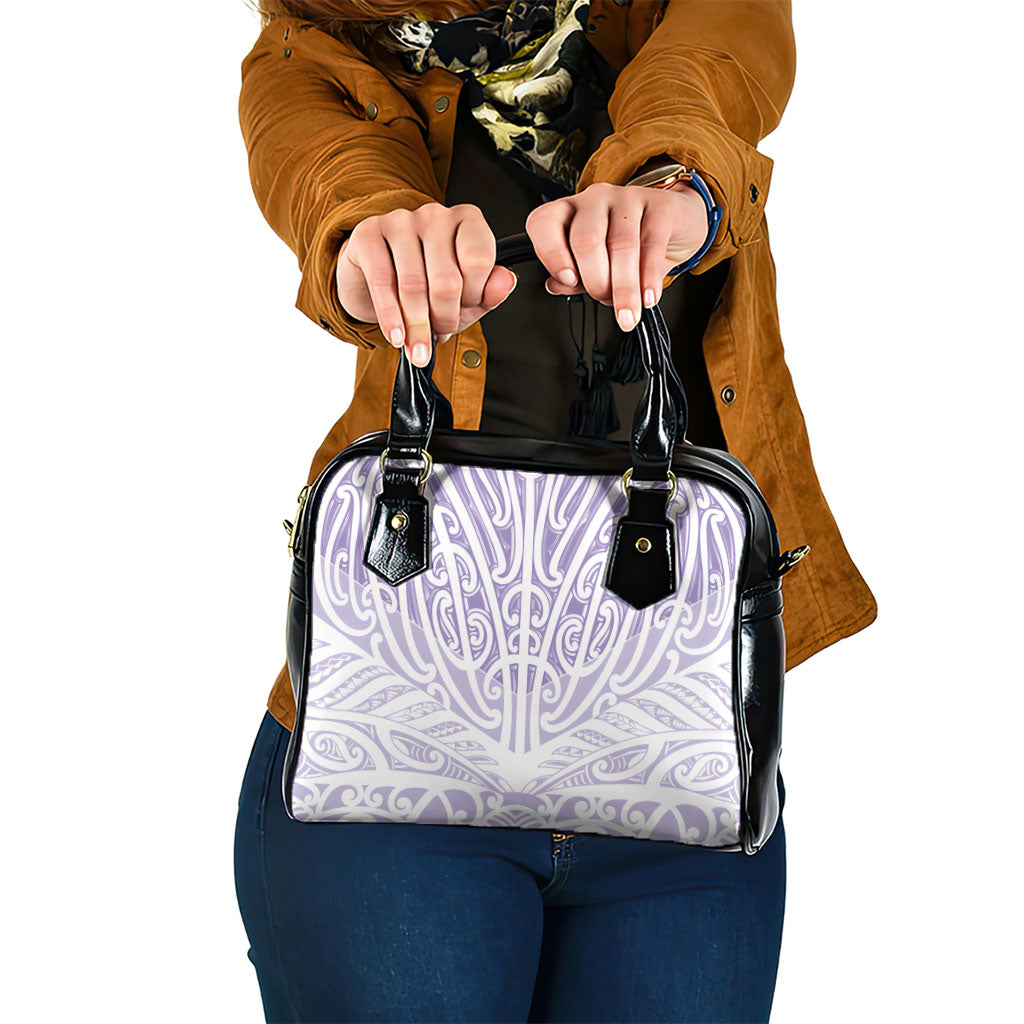 Purple New Zealand Puhoro Maori Tattoo Shoulder Handbag LT14 One Size Purple - Polynesian Pride