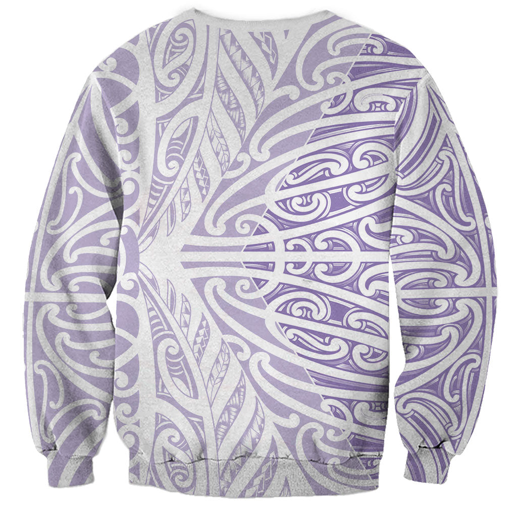 Purple New Zealand Puhoro Maori Tattoo Sweatshirt