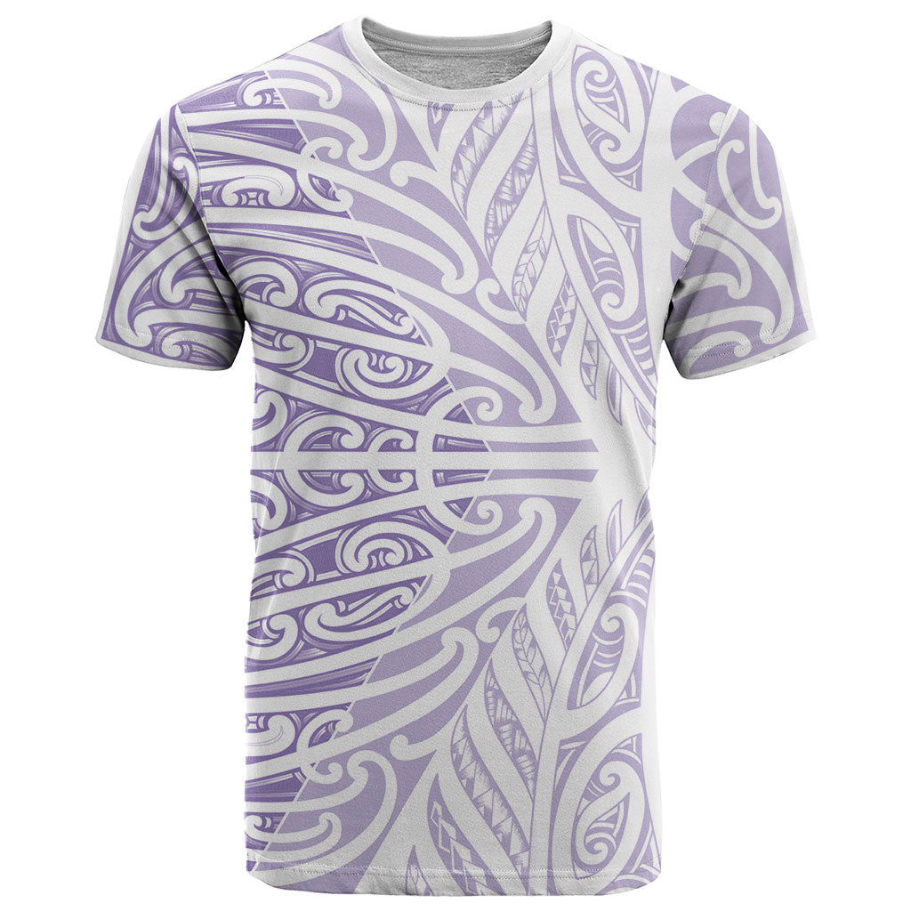 Purple New Zealand Puhoro Maori Tattoo T Shirt LT14 Purple - Polynesian Pride