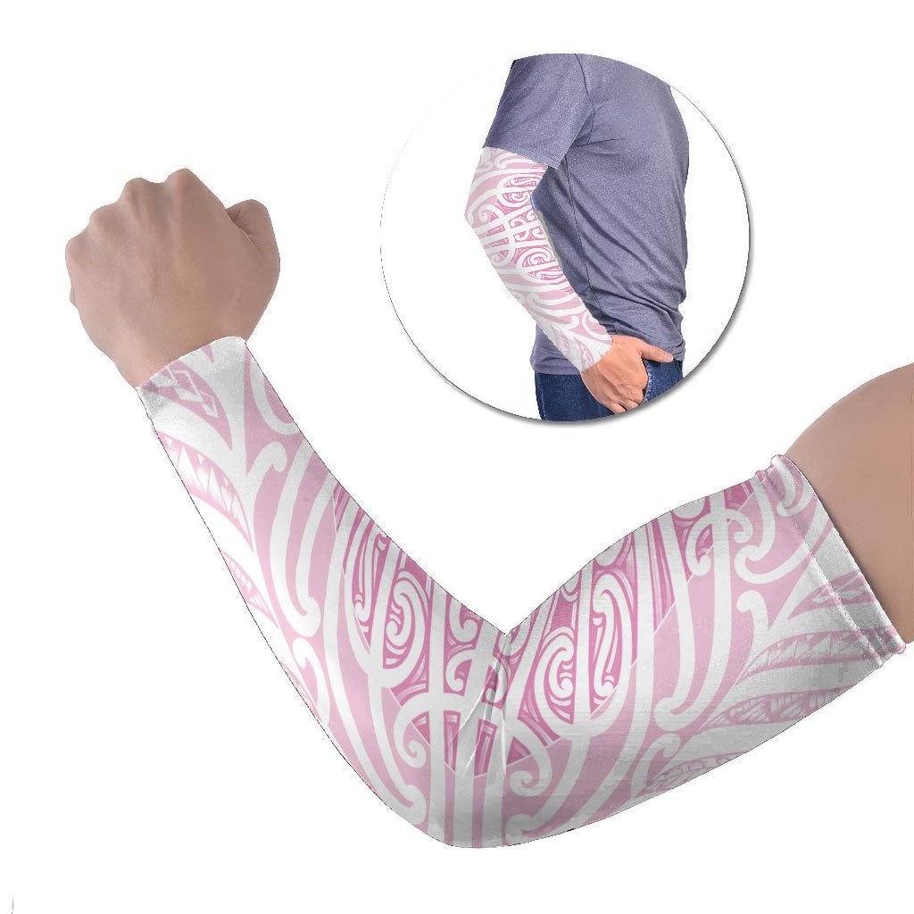 Pink New Zealand Puhoro Maori Tattoo Arm Sleeves LT14 Set of 2 Pink - Polynesian Pride