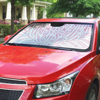 Pink New Zealand Puhoro Maori Tattoo Auto Sun Shade