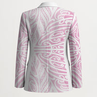 Pink New Zealand Puhoro Maori Tattoo Blazer