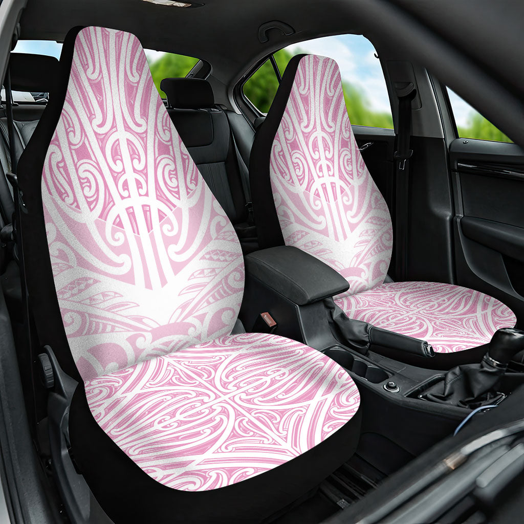 Pink New Zealand Puhoro Maori Tattoo Car Seat Cover LT14 One Size Pink - Polynesian Pride
