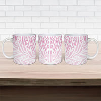 Pink New Zealand Puhoro Maori Tattoo Ceramic Mug