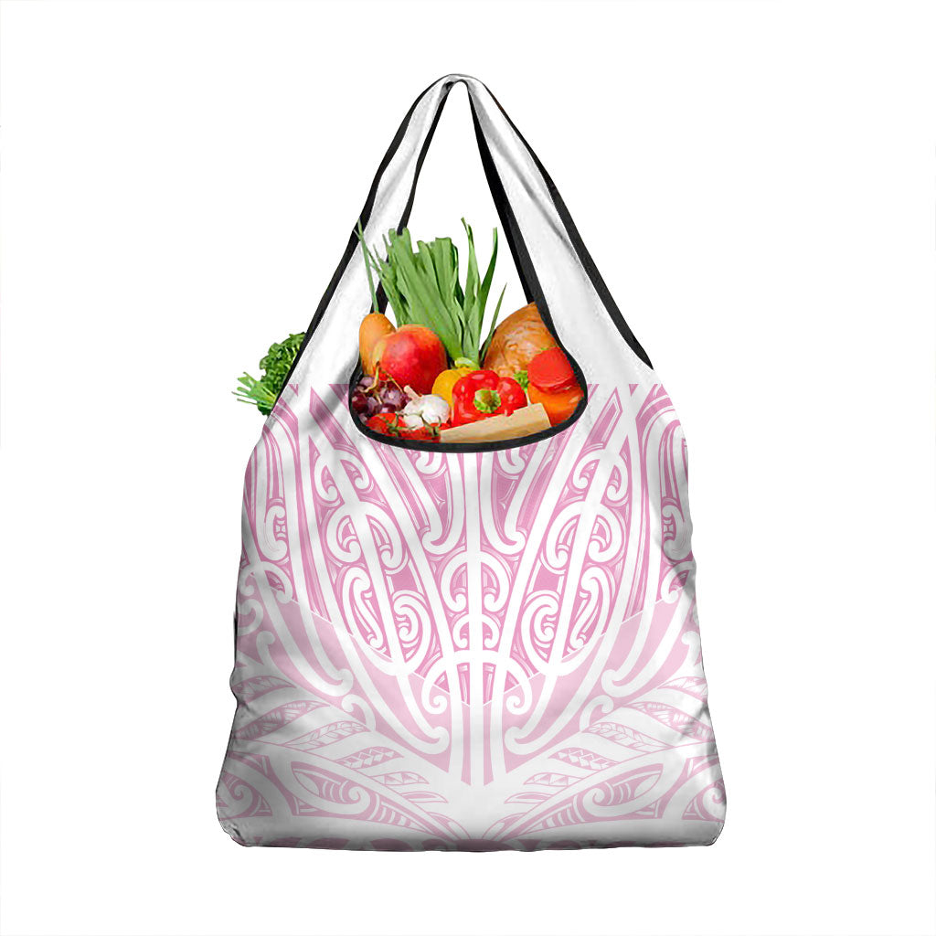 Pink New Zealand Puhoro Maori Tattoo Grocery Bag LT14 1-pack One Size Pink - Polynesian Pride