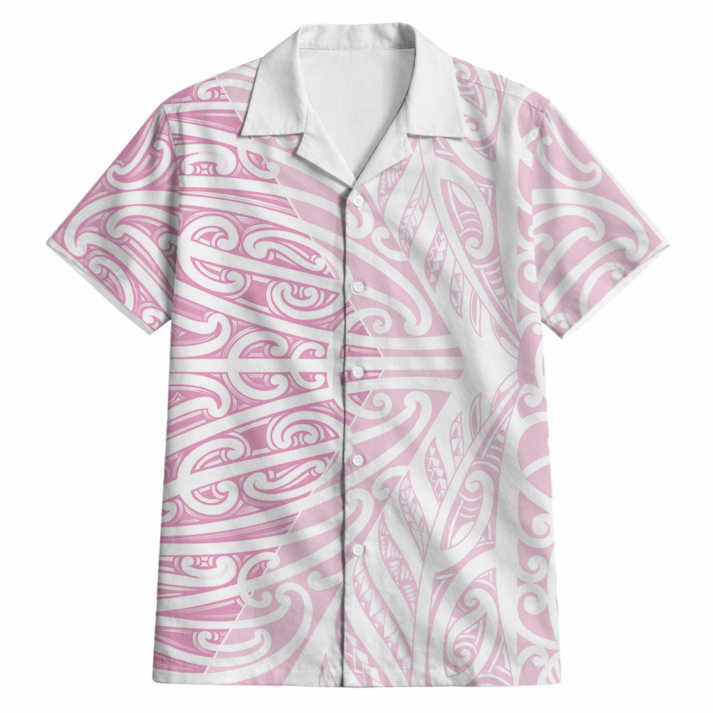 Pink New Zealand Puhoro Maori Tattoo Hawaiian Shirt LT14 Pink - Polynesian Pride