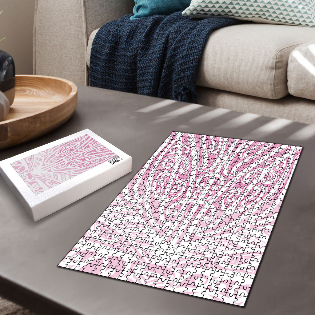 Pink New Zealand Puhoro Maori Tattoo Puzzle