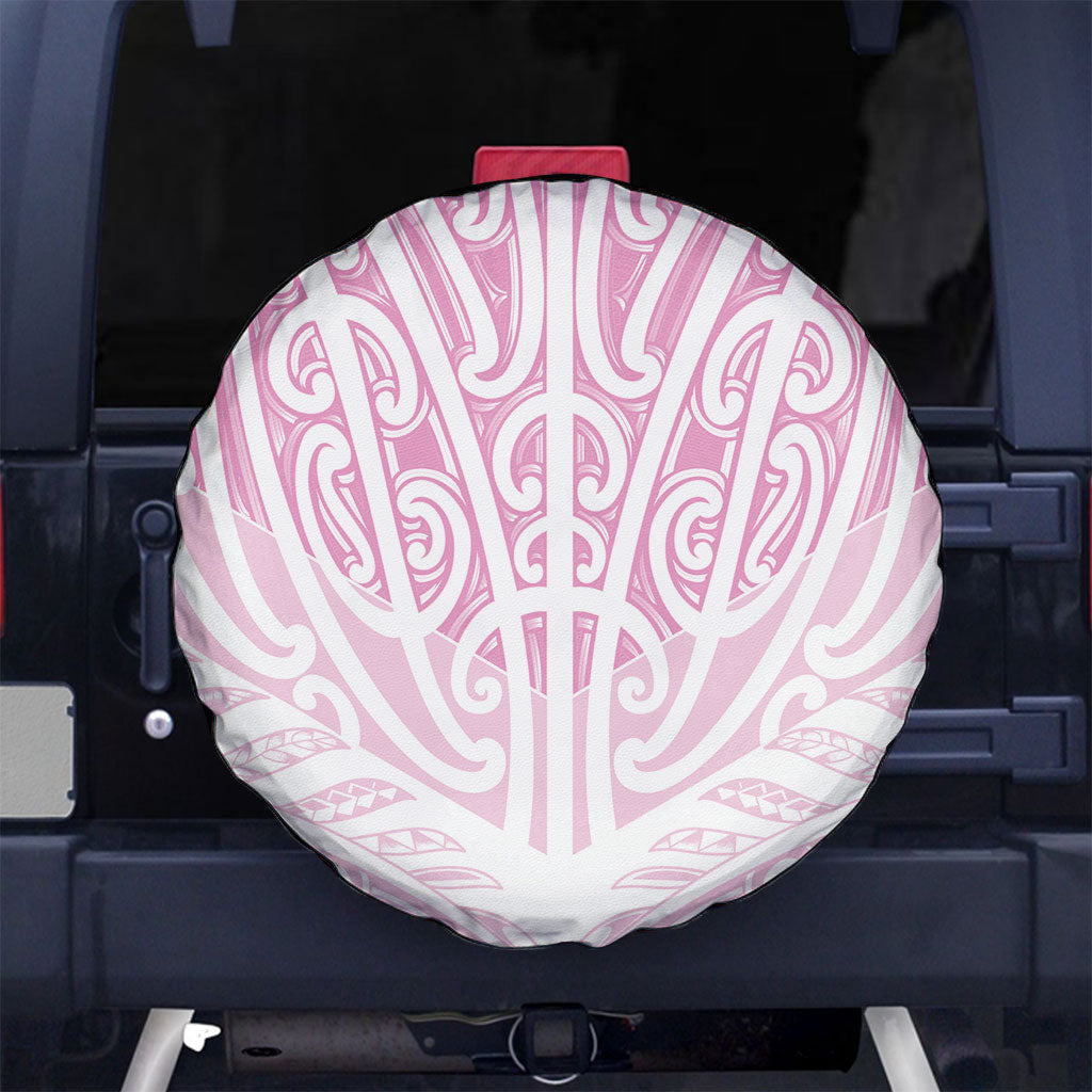 Pink New Zealand Puhoro Maori Tattoo Spare Tire Cover LT14 No hole Pink - Polynesian Pride