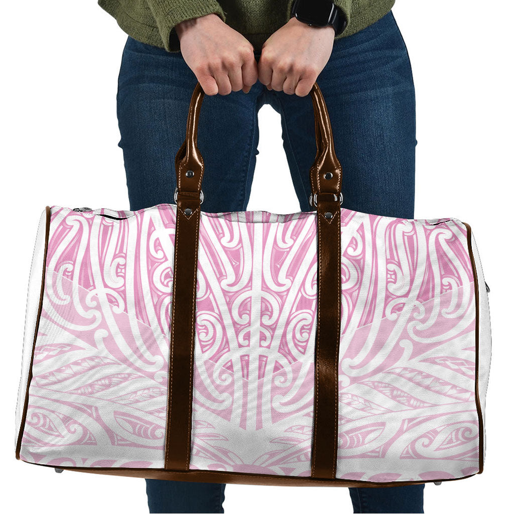 Pink New Zealand Puhoro Maori Tattoo Travel Bag LT14 Pink - Polynesian Pride