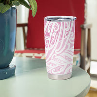 Pink New Zealand Puhoro Maori Tattoo Tumbler Cup