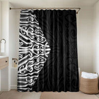 Black New Zealand Puhoro Maori Tattoo Bathroom Set