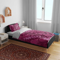 Pink Aloha Hawaii Bedding Set Hawaiian Kakau Ohia Lehua Lei - Polynesian Pride