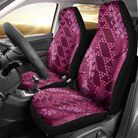 Pink Aloha Hawaii Car Seat Cover Hawaiian Kakau Ohia Lehua Lei LT14 - Polynesian Pride