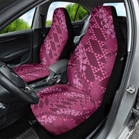 Pink Aloha Hawaii Car Seat Cover Hawaiian Kakau Ohia Lehua Lei LT14 - Polynesian Pride