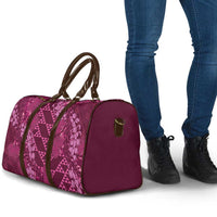 Pink Aloha Hawaii Travel Bag Hawaiian Kakau Ohia Lehua Lei - Polynesian Pride