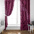 Pink Aloha Hawaii Window Curtain Hawaiian Kakau Ohia Lehua Lei - Polynesian Pride