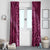 Pink Aloha Hawaii Window Curtain Hawaiian Kakau Ohia Lehua Lei - Polynesian Pride