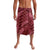 Maroon Aloha Hawaii Lavalava Hawaiian Kakau Ohia Lehua Lei - Polynesian Pride