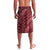 Maroon Aloha Hawaii Lavalava Hawaiian Kakau Ohia Lehua Lei - Polynesian Pride