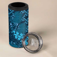 Naval Night Aloha Hawaii 4 in 1 Can Cooler Tumbler Hawaiian Kakau Ohia Lehua Lei LT14 - Polynesian Pride