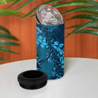 Naval Night Aloha Hawaii 4 in 1 Can Cooler Tumbler Hawaiian Kakau Ohia Lehua Lei LT14 - Polynesian Pride