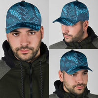 Naval Night Aloha Hawaii Classic Cap Hawaiian Kakau Ohia Lehua Lei - Polynesian Pride