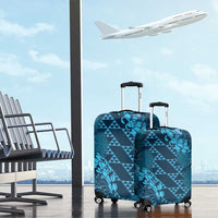 Naval Night Aloha Hawaii Luggage Cover Hawaiian Kakau Ohia Lehua Lei - Polynesian Pride