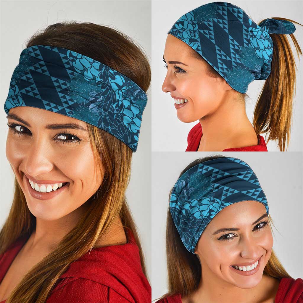 Naval Night Aloha Hawaii Neck Gaiter Hawaiian Kakau Ohia Lehua Lei LT14