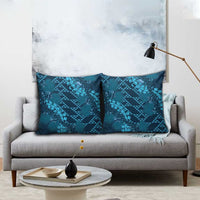 Naval Night Aloha Hawaii Pillow Cover Hawaiian Kakau Ohia Lehua Lei LT14 - Polynesian Pride