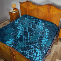 Naval Night Aloha Hawaii Quilt Hawaiian Kakau Ohia Lehua Lei LT14 - Polynesian Pride
