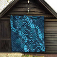 Naval Night Aloha Hawaii Quilt Hawaiian Kakau Ohia Lehua Lei LT14 - Polynesian Pride