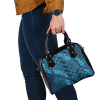 Naval Night Aloha Hawaii Shoulder Handbag Hawaiian Kakau Ohia Lehua Lei - Polynesian Pride