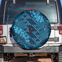 Naval Night Aloha Hawaii Spare Tire Cover Hawaiian Kakau Ohia Lehua Lei LT14 Blue - Polynesian Pride