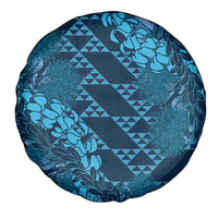 Naval Night Aloha Hawaii Spare Tire Cover Hawaiian Kakau Ohia Lehua Lei LT14 - Polynesian Pride
