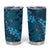 Naval Night Aloha Hawaii Tumbler Cup Hawaiian Kakau Ohia Lehua Lei - Polynesian Pride