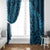 Naval Night Aloha Hawaii Window Curtain Hawaiian Kakau Ohia Lehua Lei - Polynesian Pride
