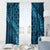 Naval Night Aloha Hawaii Window Curtain Hawaiian Kakau Ohia Lehua Lei - Polynesian Pride