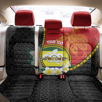 Personalised PNG Morobe Provins Back Car Seat Cover Papua New Guinea Plumeria Melanesian Pattern LT14 - Polynesian Pride