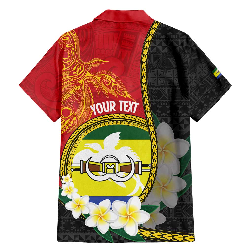 Personalised PNG Morobe Provins Family Matching Off Shoulder Short Dress and Hawaiian Shirt Papua New Guinea Plumeria Melanesian Pattern LT14 - Polynesian Pride