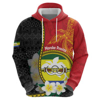 Personalised PNG Morobe Provins Hoodie Papua New Guinea Plumeria Melanesian Pattern LT14 - Polynesian Pride