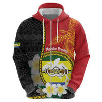 Personalised PNG Morobe Provins Hoodie Papua New Guinea Plumeria Melanesian Pattern LT14 - Polynesian Pride