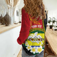 Personalised PNG Morobe Provins Women Casual Shirt Papua New Guinea Plumeria Melanesian Pattern LT14 - Polynesian Pride