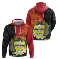 Personalised PNG Morobe Provins Zip Hoodie Papua New Guinea Plumeria Melanesian Pattern LT14 - Polynesian Pride