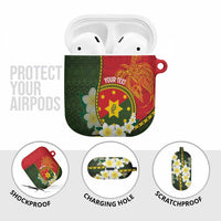 Personalised PNG Isten Hailans Provins AirPods Case Papua New Guinea Plumeria Melanesian Pattern LT14 - Polynesian Pride